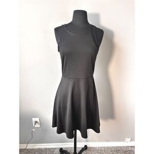 H&M Black Fit and Flare Dress Racerback Tank‎ Dress Casual Dress Small